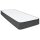 vidaXL Boxspringbett Dunkelgrau Stoff 200x200 cm