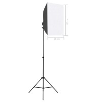 vidaXL Fotostudio-Set mit Softboxen und Hintergrundsystem