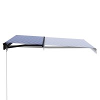 vidaXL Einziehbare Markise Handbetrieben 350 x 250 cm...