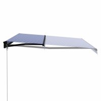 vidaXL Einziehbare Markise Handbetrieben 450 x 300 cm...