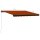 vidaXL Einziehbare Markise Handbetrieben LED 450x300cm Orange Braun