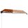 vidaXL Einziehbare Markise Handbetrieben LED 450x300cm Orange Braun