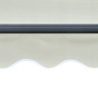 vidaXL Einziehbare Markise mit Windsensor &amp; LED 400x300cm Creme