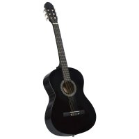 vidaXL Klassikgitarre für Anfänger mit Tasche Schwarz 4/4 39"