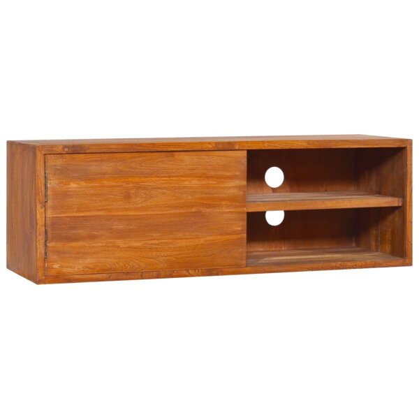 vidaXL Wand-TV-Schrank 180x30x30 cm Teak Massivholz