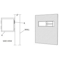 vidaXL Wand-TV-Schrank 180x30x30 cm Teak Massivholz