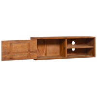 vidaXL Wand-TV-Schrank 180x30x30 cm Teak Massivholz