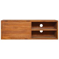 vidaXL Wand-TV-Schrank 180x30x30 cm Teak Massivholz