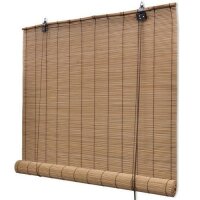 vidaXL Bambusrollos 2 Stk. Braun 120x220 cm