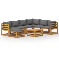 vidaXL 8-tlg. Garten-Lounge-Set mit Auflagen Massivholz Akazie