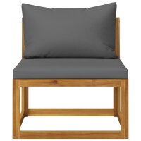 vidaXL 8-tlg. Garten-Lounge-Set mit Auflagen Massivholz Akazie
