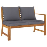 vidaXL 4-tlg. Garten-Lounge-Set mit Auflagen Massivholz Akazie