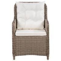 vidaXL 11-tlg. Garten-Essgruppe Poly Rattan Braun