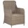 vidaXL 9-tlg. Garten-Essgruppe Poly Rattan Braun