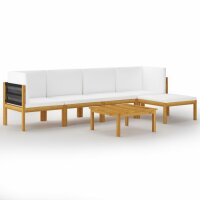 vidaXL 6-tlg. Garten-Lounge-Set mit Kissen...