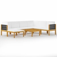 vidaXL 8-tlg. Garten-Lounge-Set mit Kissen...