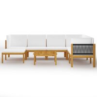vidaXL 8-tlg. Garten-Lounge-Set mit Kissen...