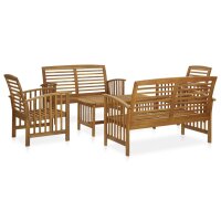 vidaXL 5-tlg. Garten-Lounge-Set Massivholz Akazie