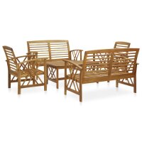 vidaXL 5-tlg. Garten-Lounge-Set Massivholz Akazie