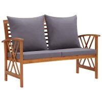 vidaXL 4-tlg. Garten-Lounge-Set mit Auflagen Massivholz Akazie