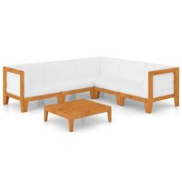 vidaXL 6-tlg. Garten-Lounge-Set mit Kissen Massivholz Akazie