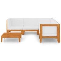 vidaXL 6-tlg. Garten-Lounge-Set mit Kissen Massivholz Akazie