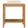 vidaXL Waschtisch Massivholz Teak mit Waschbecken Marmor Creme