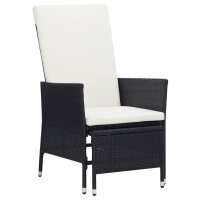 vidaXL 3-tlg. Garten-Lounge-Set mit Auflagen Poly Rattan...