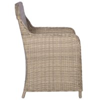 vidaXL 9-tlg. Garten-Essgruppe Poly Rattan Braun