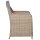 vidaXL 9-tlg. Garten-Essgruppe Poly Rattan Braun