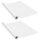 vidaXL Möbelfolien Selbstklebend 2 Stk. Weiß 500x90 cm PVC