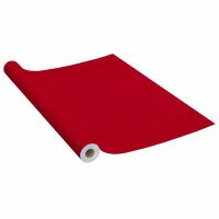 vidaXL M&ouml;belfolien Selbstklebend 2 Stk. Rot 500x90 cm PVC