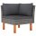 vidaXL 12-tlg. Garten-Lounge-Set mit Kissen Poly Rattan Grau