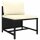 vidaXL 6-tlg. Garten-Lounge-Set mit Kissen Poly Rattan Schwarz