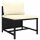 vidaXL 10-tlg. Garten-Lounge-Set mit Kissen Poly Rattan Schwarz