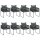vidaXL 9-tlg. Garten-Essgruppe PVC Rattan Schwarz