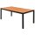vidaXL 7-tlg. Garten-Essgruppe PVC Rattan Schwarz und Braun