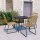 vidaXL 5-tlg. Garten-Essgruppe Poly Rattan und Glas