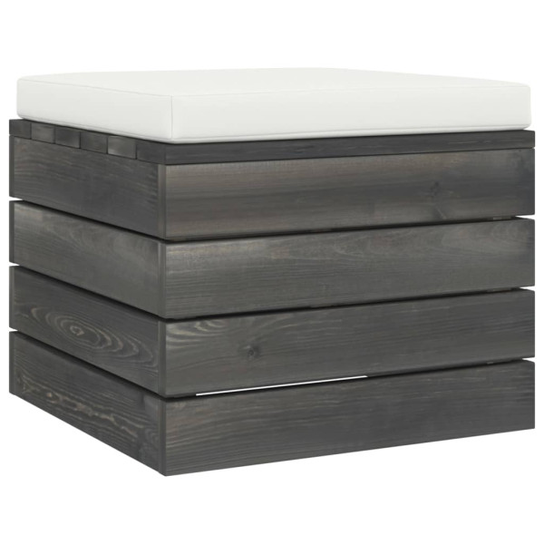 vidaXL Garten-Paletten-Hocker mit Sitzkissen Kiefernholz