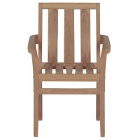 vidaXL Gartenst&uuml;hle 2 Stk. mit Taupe Kissen Teak Massivholz