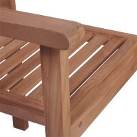 vidaXL Gartenst&uuml;hle 2 Stk. mit Grauen Kissen Massivholz Teak