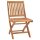 vidaXL Gartenstühle 2 Stk. mit Grauen Kissen Teak Massivholz