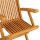 vidaXL Gartenstühle mit Königsblauen Kissen 2 Stk. Massivholz Teak