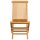 vidaXL Gartenstühle mit Beige Kissen 4 Stk. Teak Massivholz