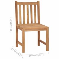 WOWONA Gartenst?hle 2 Stk. mit Kissen Massivholz Teak