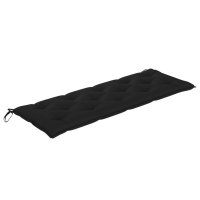 vidaXL Stapelbare Gartenbank mit Auflage 159 cm...