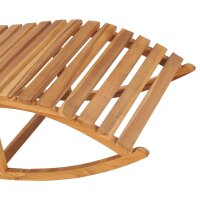 vidaXL Schaukelliege mit Auflage Massivholz Teak