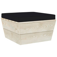 vidaXL Garten-Paletten-Hocker mit Kissen Imprägniertes Fichtenholz