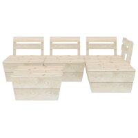 vidaXL 5-tlg. Garten-Paletten-Lounge-Set Impr&auml;gniertes Fichtenholz