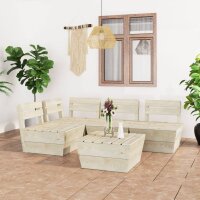 vidaXL 5-tlg. Garten-Paletten-Lounge-Set...